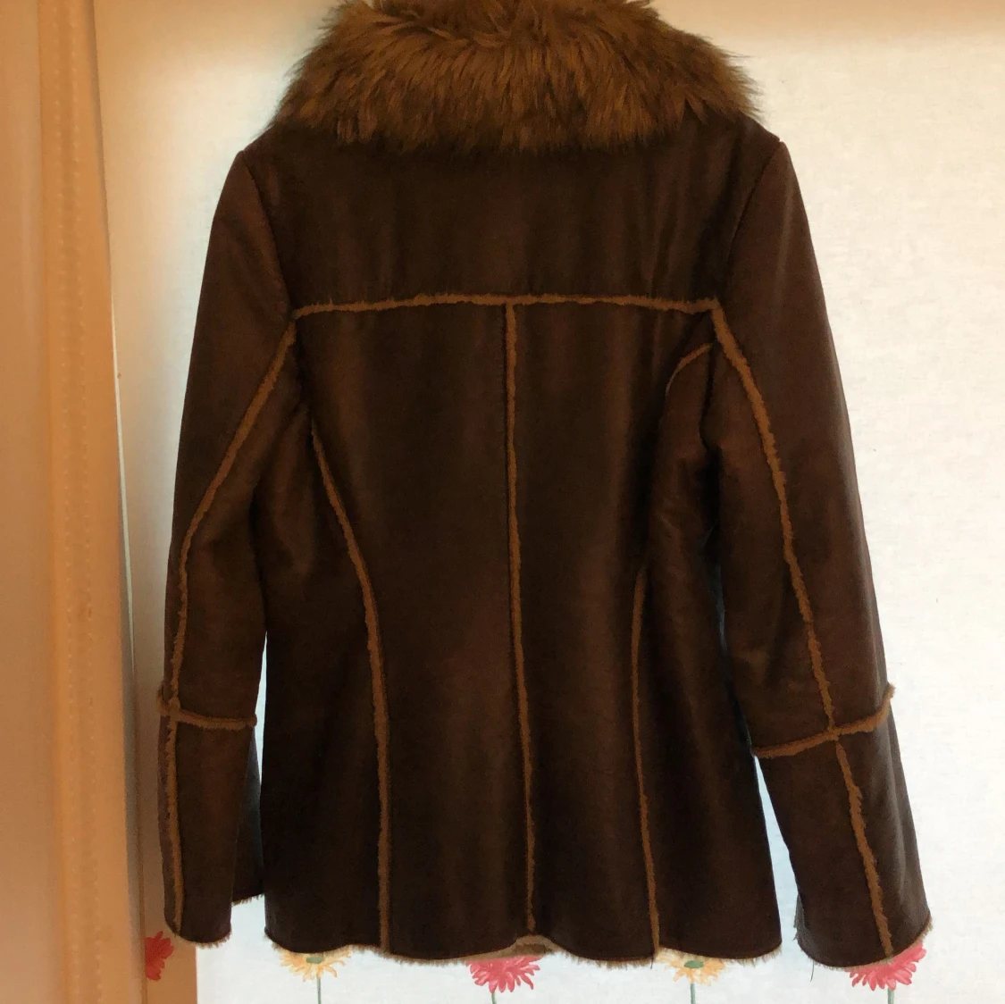 Äkta skinnjacka med fuskpäls - 93
