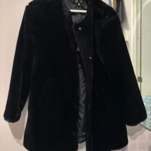 Zara pälsjacka  - Nyskick zara pälsjacka svart i strl xs 