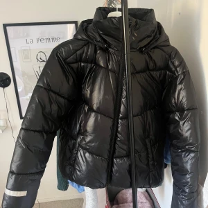 Svart puffer jacket - Hej nu säljer jag min vinterjacka. Den är normal i storleken, vattentät och supervarm. Den har inga skavanker och den ser helt ny ut. Skriv för frågor❤️