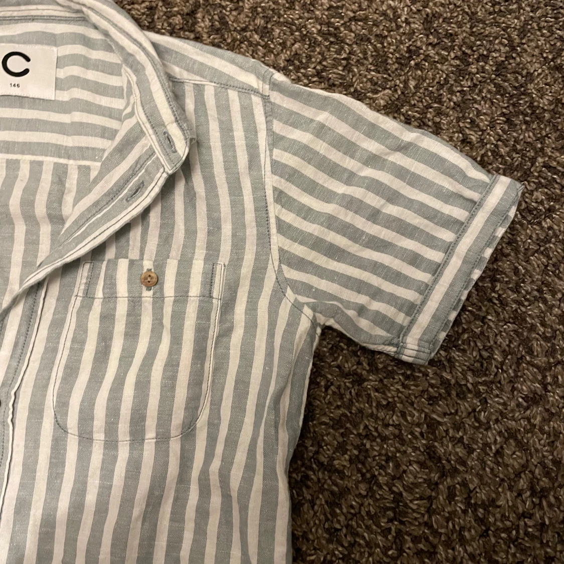 Randig kortärmad skjorta från Cubus - 91