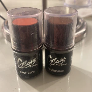 Blush och Bronze Stick från Glam of Sweden - Två oanvända bronzer och blush, plasten kvar runt förpackning 