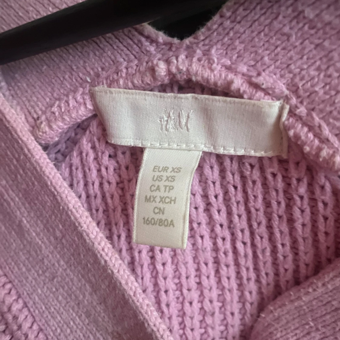 Rosa stickad kofta från H&M - 90