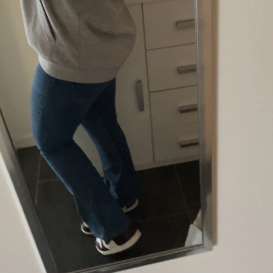 Blå bootcut jeans - 90