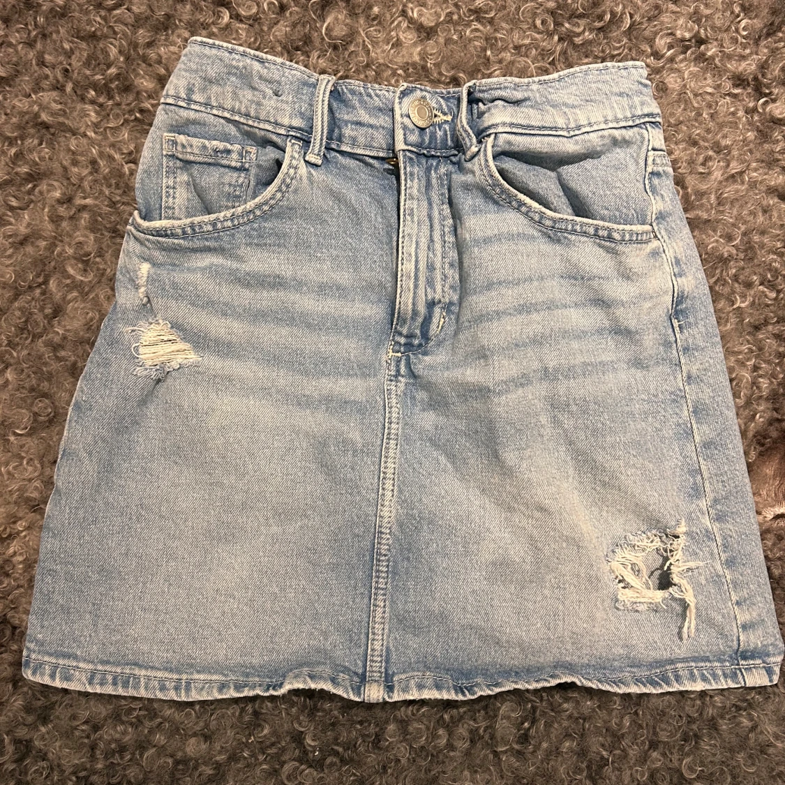 Blå jeanskjol från H&M