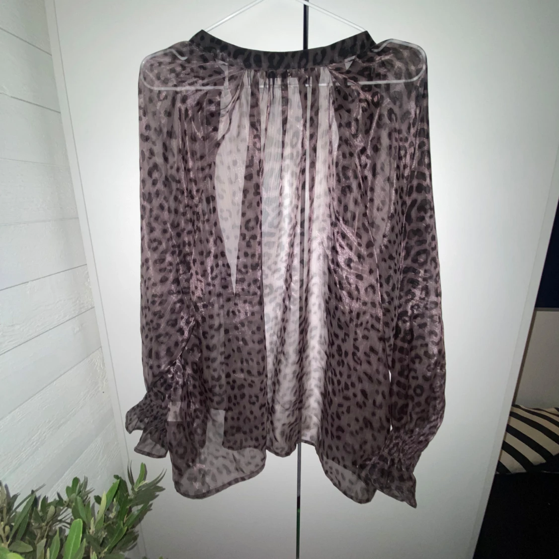 Leopardmönstrad blus  - 90