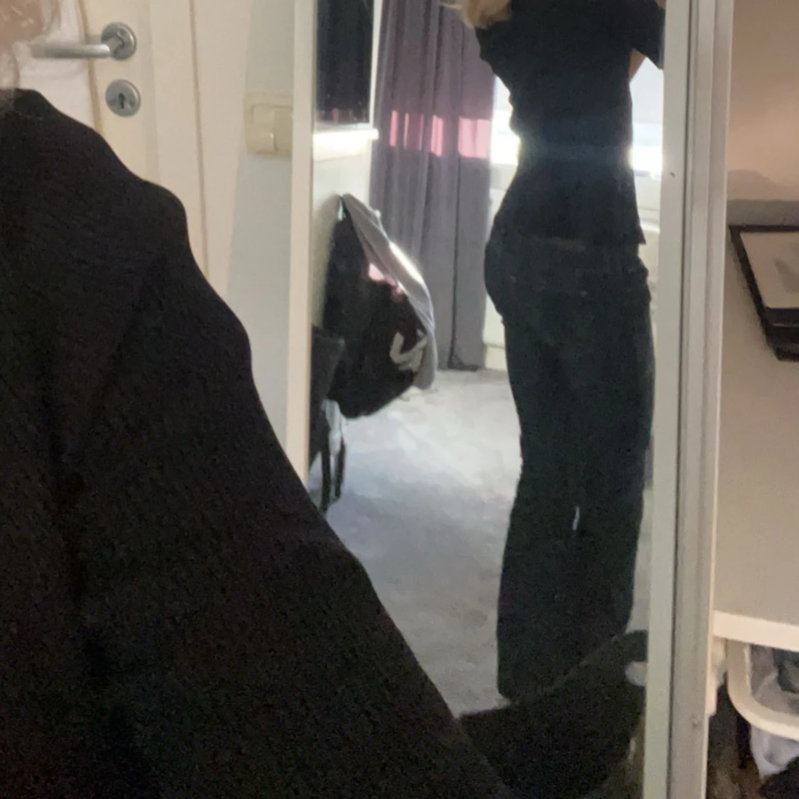 Blå bootcut jeans - 91