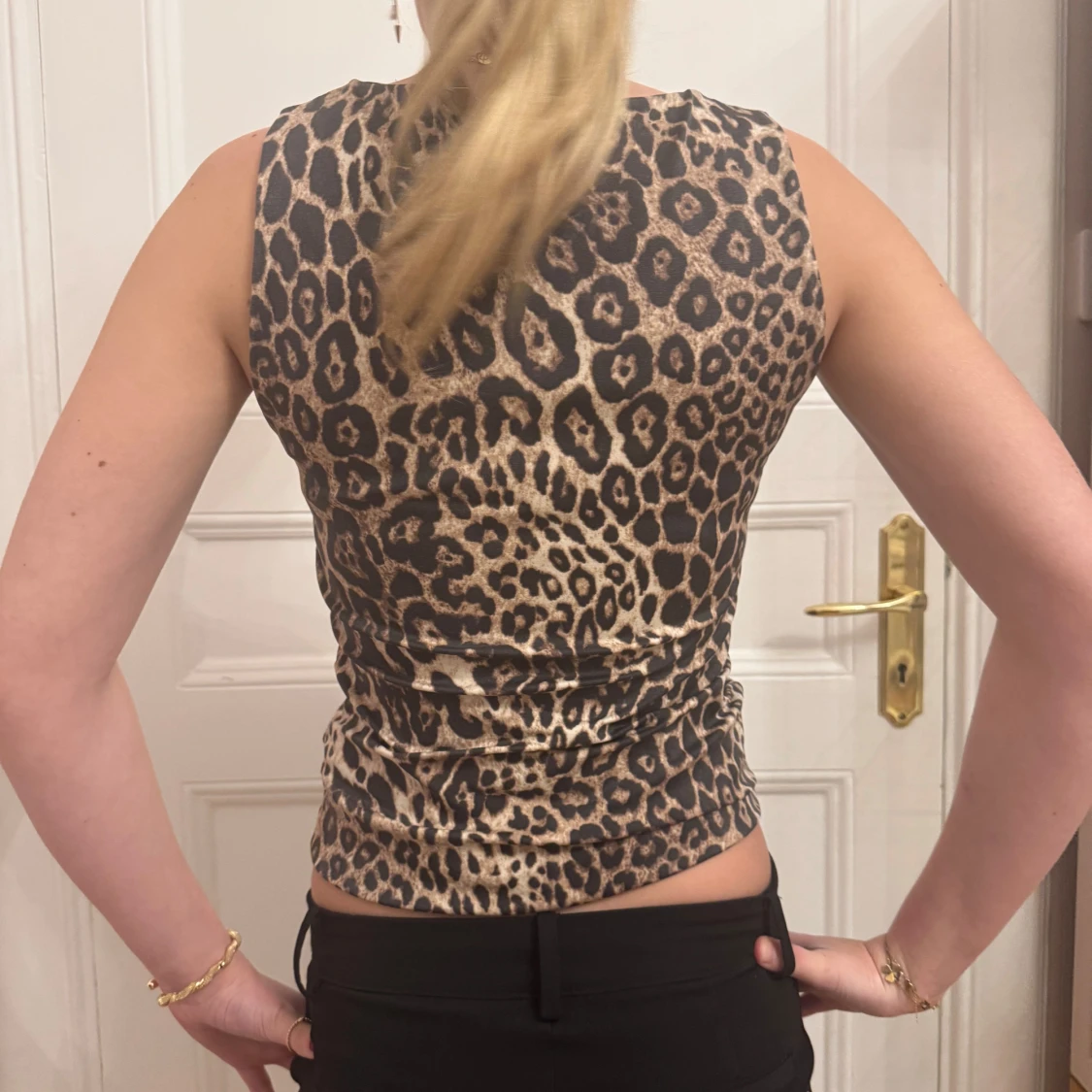 Leopardmönstrat linne - 90