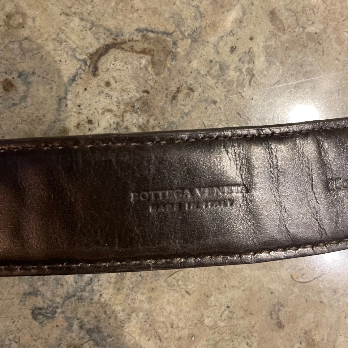 Bottega Veneta Bälte - Mörkbrunt Läder, 85 cm - Exklusivt - 93