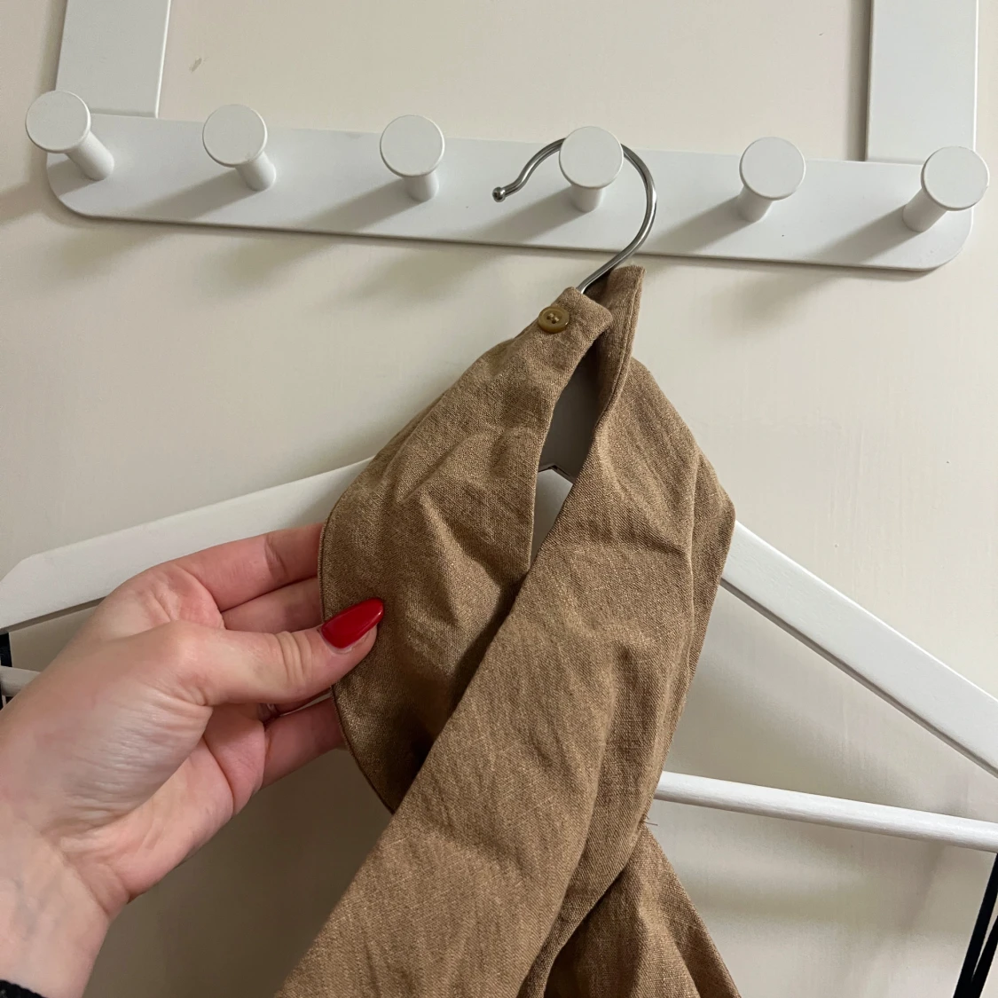 Beige knytbar topp - 91