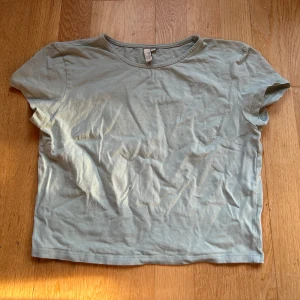 Ljusgrön t-shirt från Nelly  - Säljer en ljusgrön t-shirt från Nelly i storlek M. Den är i bomull och har en enkel, klassisk design med korta ärmar. Perfekt för vardagsbruk och kan lätt matchas med. T-shirten är i toppen skick! 💚