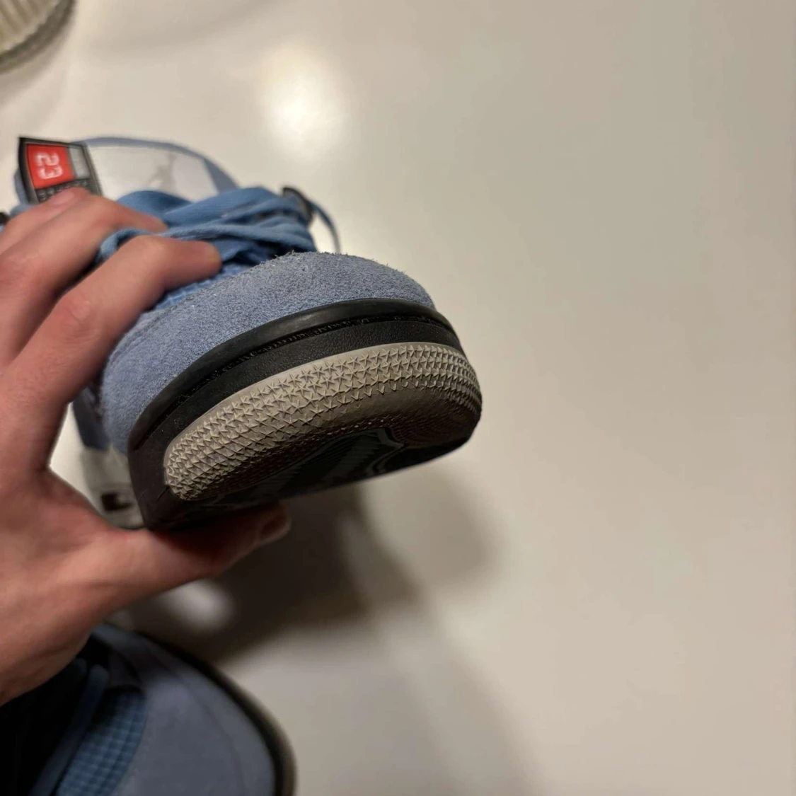 Nike Air Jordans i ljusblå mocka - 93