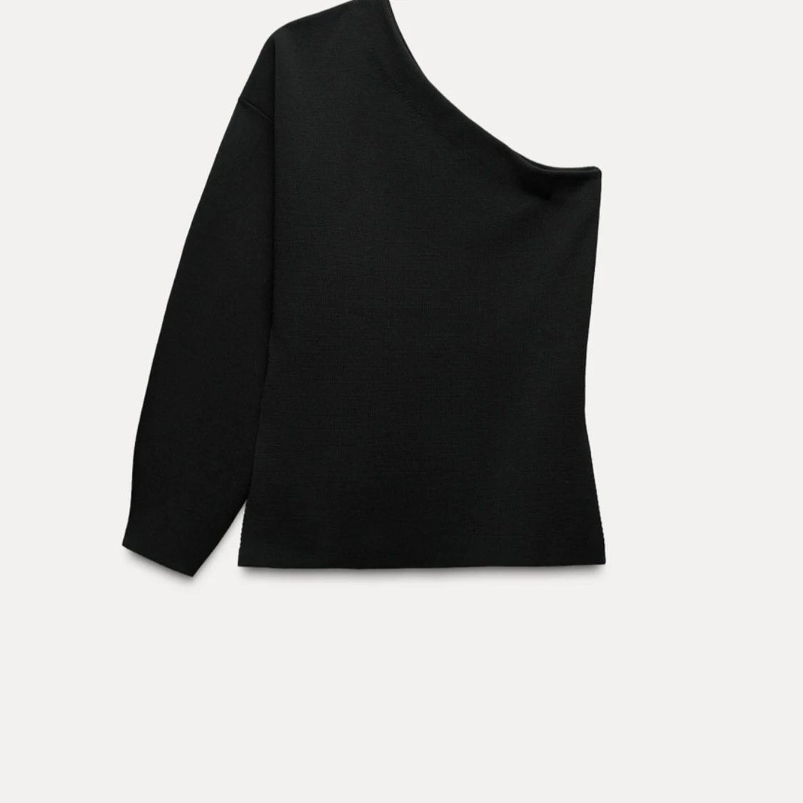 Svart oneshoulder topp