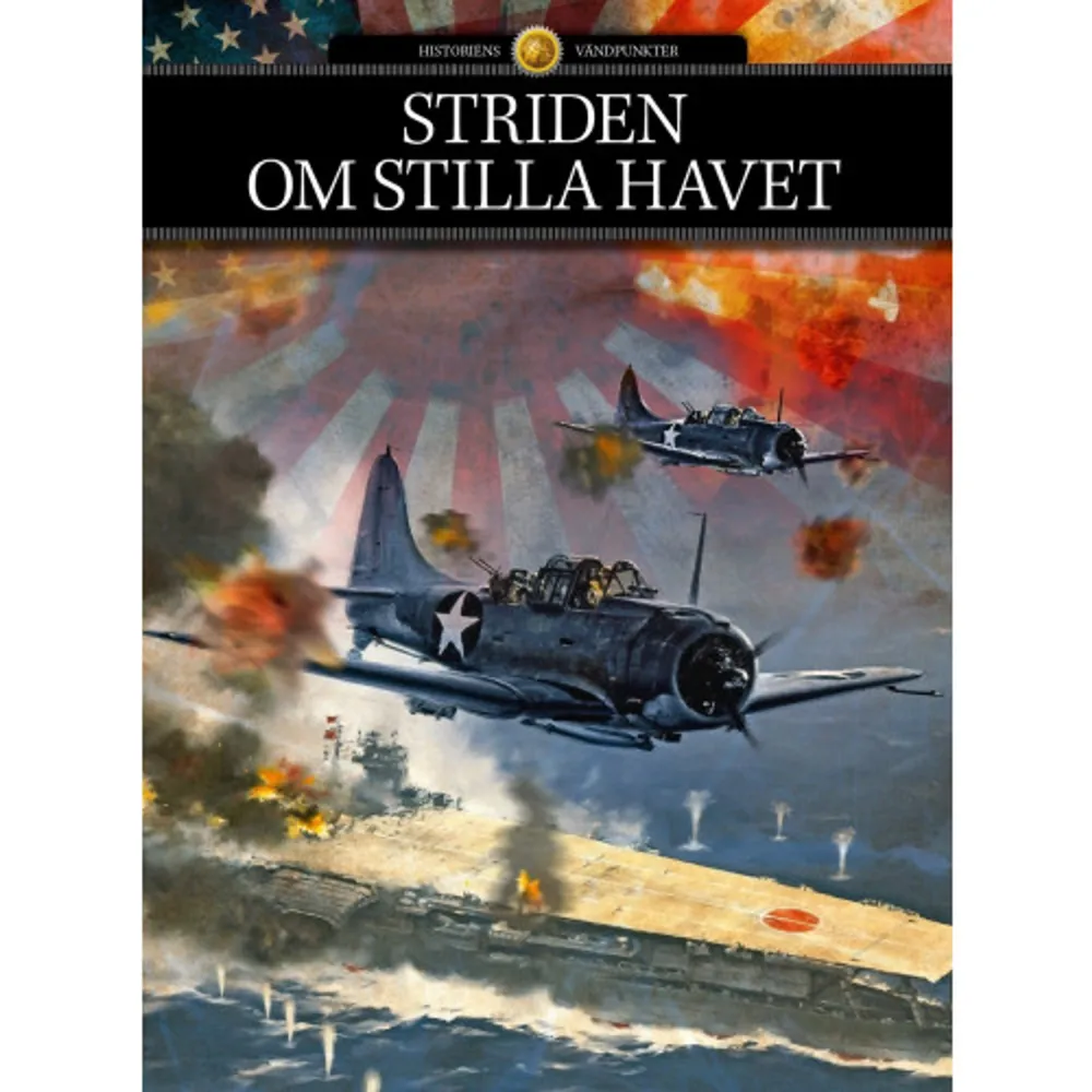 När japanerna den 7 december 1941 angriper Pearl Harbor, inleder de en gigantisk styrkemätning på land, till havs och i luften. Japanerna kämpar med dödsförakt, och en invasion av Japan skulle kosta oerhört många amerikanska liv. Konflikten slutar därför med två atombomber över de japanska storstäderna Nagasaki och Hiroshima. Läs bland annat om: Tarawa: Värre än D-dagen Kamikazepiloternas första självmordsräder Japanernas värsta krigsförbrytelser Boken ingår som en fristående del i bokserien Historiens vändpunkter, som är framtagen och utvecklad av tidningen Världens Historia. Varje titel i denna serie böcker har som ambition att ta med läsarna på ett spännande och otraditionellt strövtåg genom historiens mest avgörande händelser. Utgångspunkten har varit att bjuda på nytänkande i historieförmedlingen, där den dramatiska berättelsen står i centrum. Historiens största hjältar och skurkar väcks till liv med ett levande språk, slagfältens dramatik återuppstår på detaljerade kartor och banbrytande uppfinningar förklaras med hjälp av stora genomarbetade illustrationer. Följande gäller alla titlar i nämnda bokserie: -Allt material är nyproducerat för bokserien -Lärorikt och underhållande innehåll -Varje bok är rikligt illustrerad med fina bilder, detaljerade kartor, förklarande teckningar, 3D-illustrationer, tidslinjer och faktarutor    Format Inbunden   Omfång 128 sidor   Språk Svenska   Förlag Bonnier Publications A/S   Utgivningsdatum 2013-12-30   Medverkande Else Christensen   Medverkande Tommy Heisz   Medverkande Troels Ussing   Medverkande Hanne-Luise Danielsen   Medverkande Patrik Axelsson   ISBN 9788253533506  . Böcker.