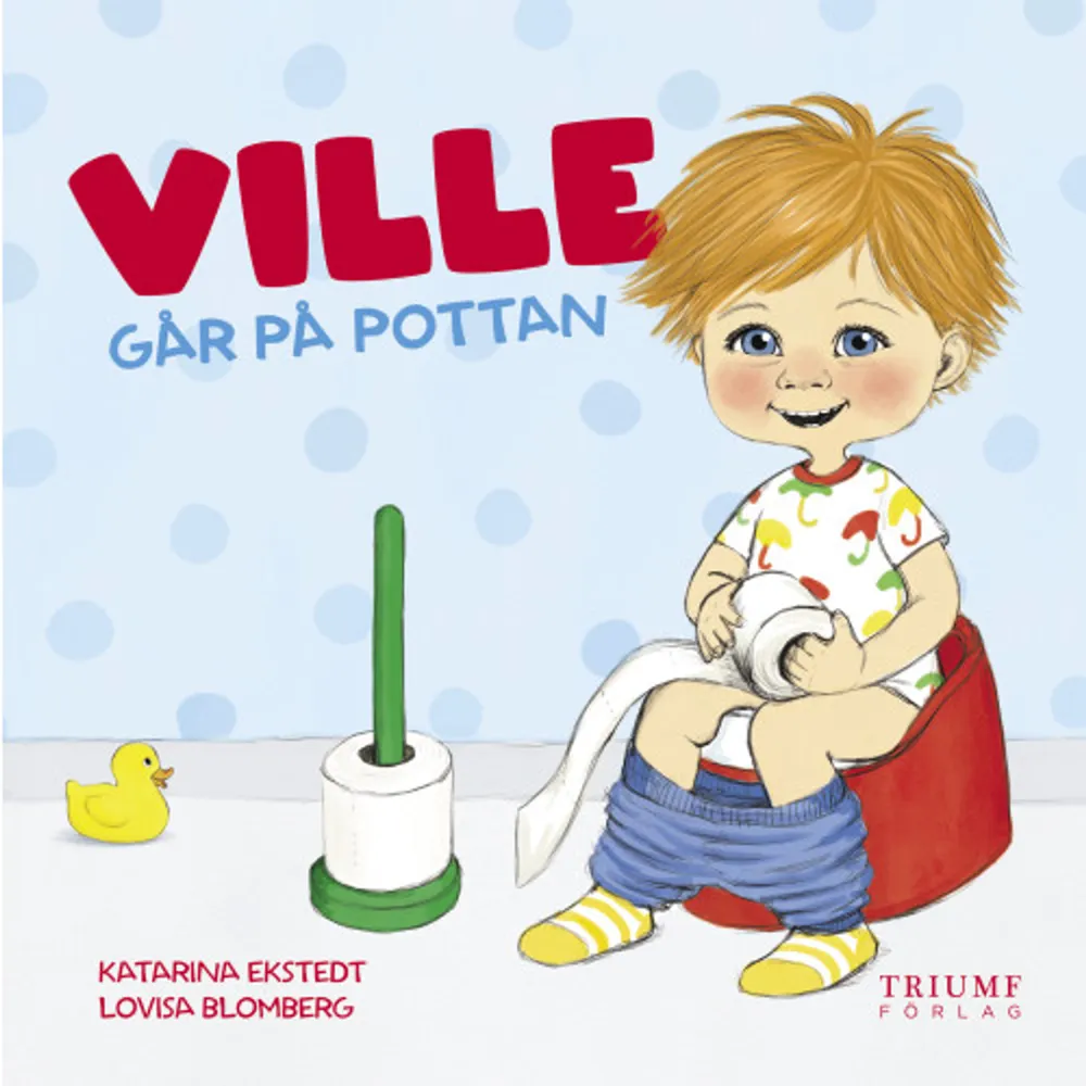 Inspiration för alla barn som ska lära sig att gå på pottan- Villes blöja måste bytas! ropar mamma.- Jag fixar! hojtar pappa tillbaka. - Vill du prova pottan Ville? frågar pappa I boken Ville går på pottan får vi följa med Ville när han leker hemma hos sin bästis Vera. Vera har precis lärt sig gå på pottan så Ville blir nyfiken. Kanske är det dags att sluta med blöja och våga prova att gå på pottan själv? I den nya bokserien om Vera & Ville för de allra minsta, är igenkänningsfaktorn för det lilla barnet stor. Och både miljöerna och leken lyfts på ett fantastiskt sätt med Lovisa Blombergs härliga illustrationer. Vardagsäventyr för de små!     Format Inbunden   Omfång 30 sidor   Språk Svenska   Förlag Triumf Förlag   Utgivningsdatum 2020-02-26   Medverkande Lovisa Blomberg   Medverkande Lovisa Blomberg   ISBN 9789188549969  . Böcker.