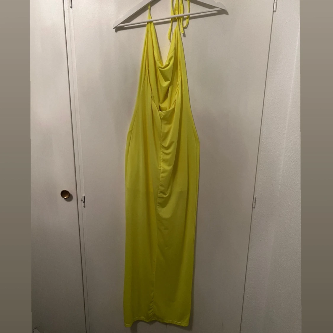 Neon gul klänning - 90