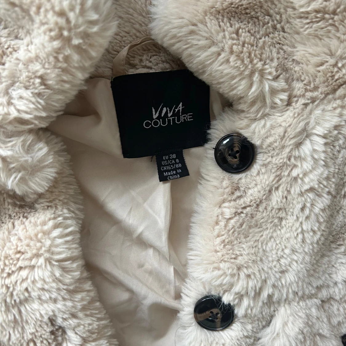 Fluffig mjuk höstjacka - 90