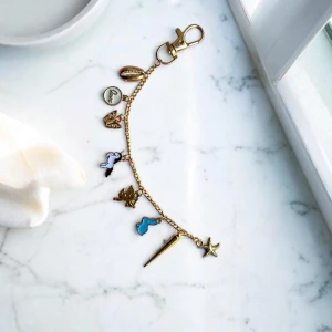 Cute bag charm - 19 cm :) Comes in a dust bag. Handmade.