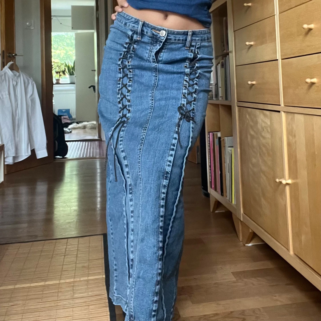 Jeans maxi kjol - 90