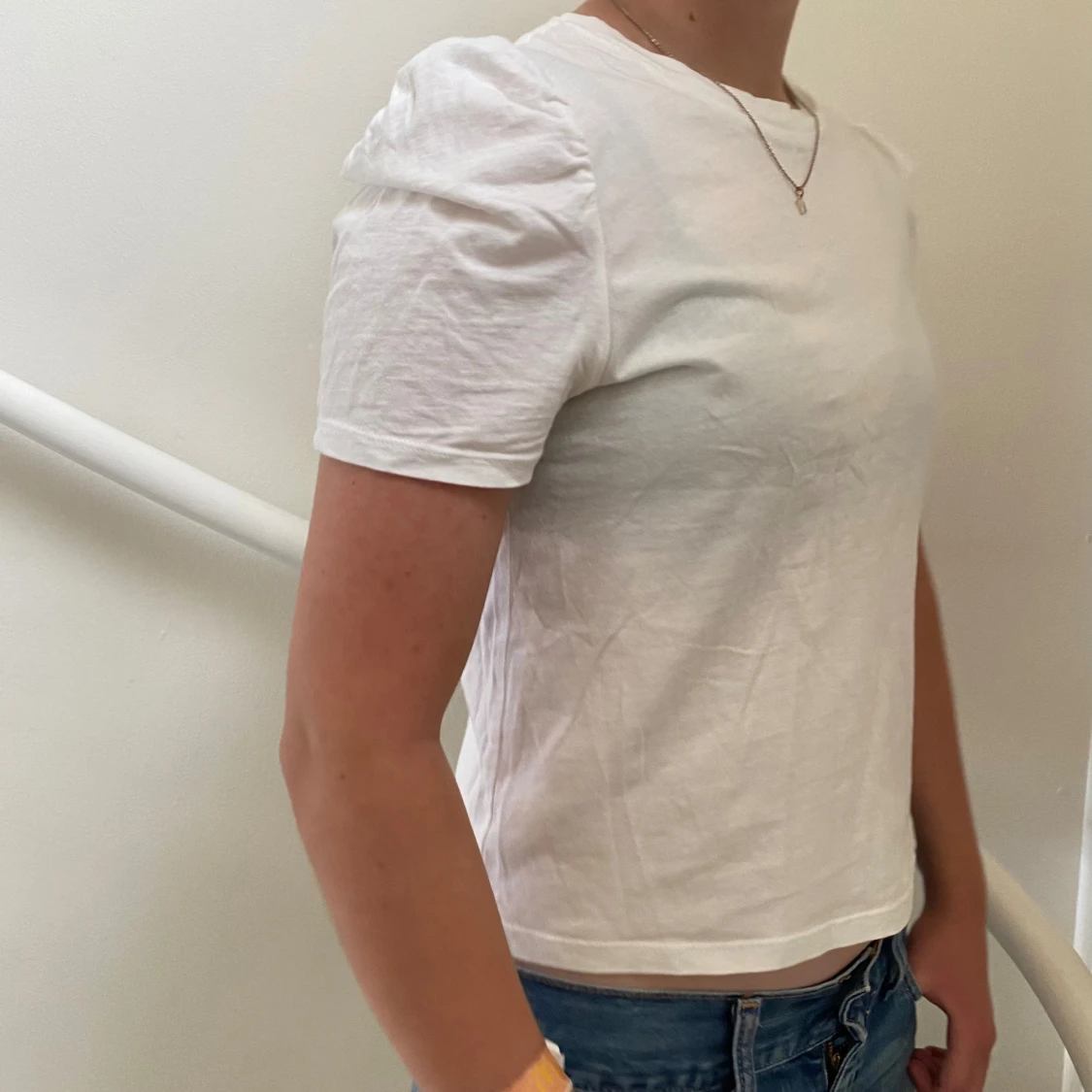 Topp med puffärm - 90