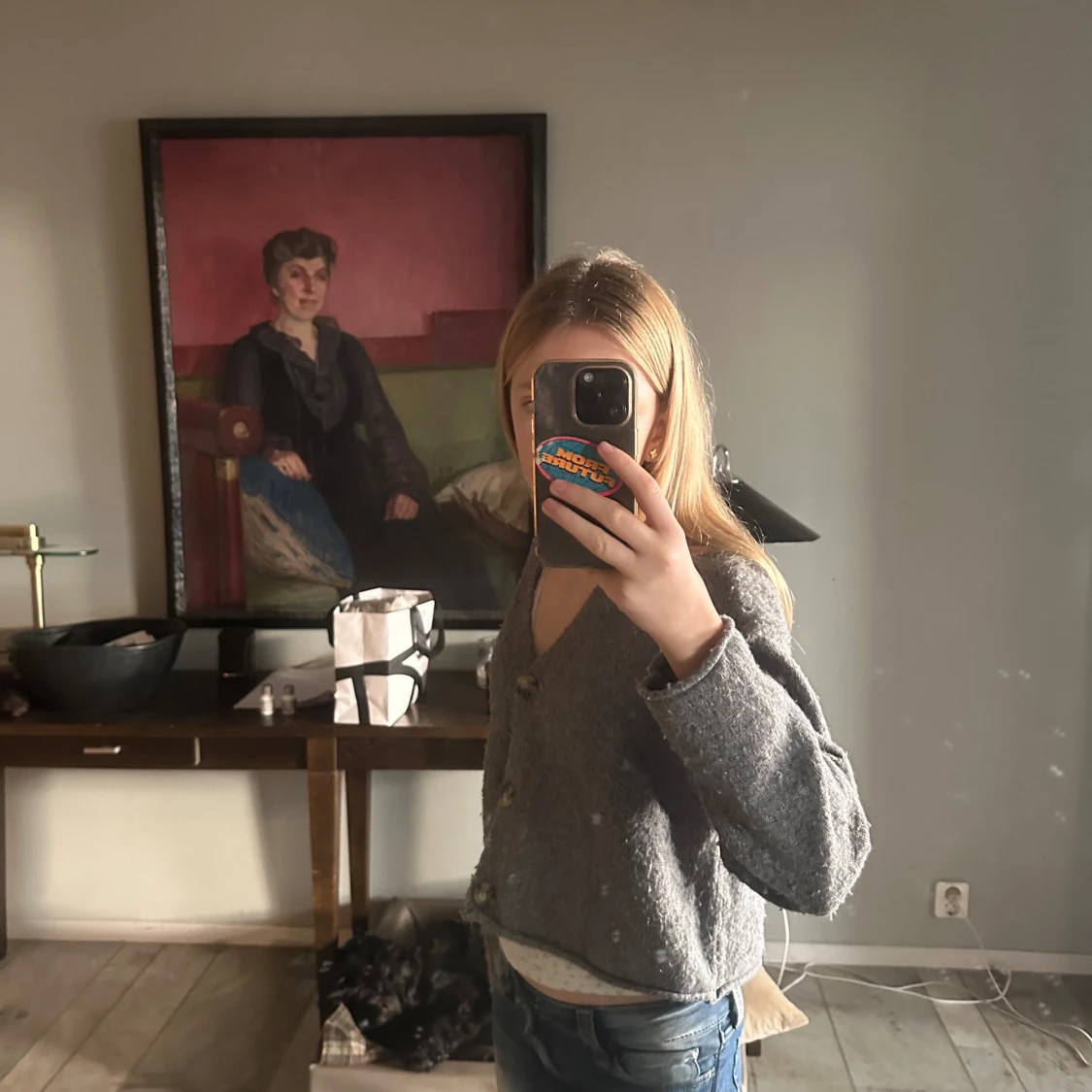 Fin grå Zarakofta - 90