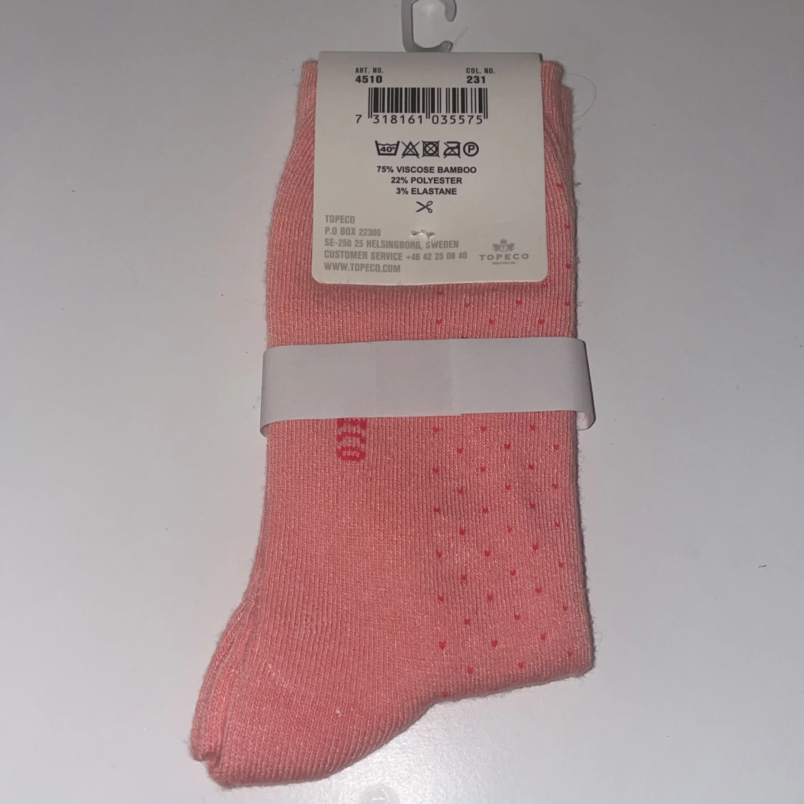 Rosa strumpor från Topeco - 90