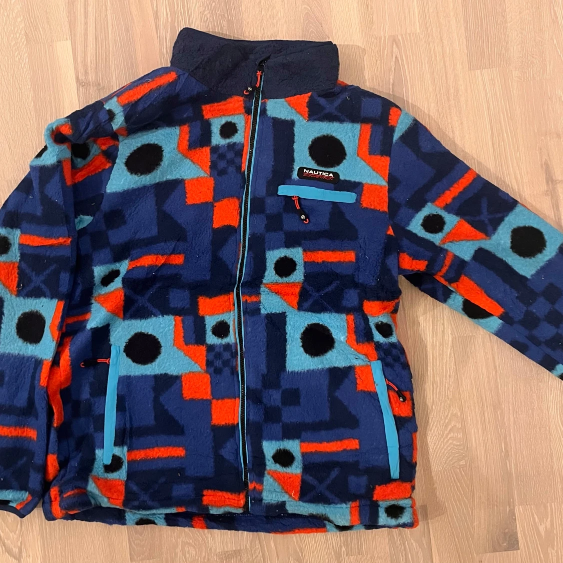 Vintage Crazy Fleece - Färgglad fleecejacka från Nautica