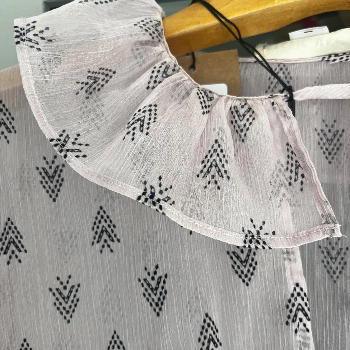 Rosa mönstrad blus - 91