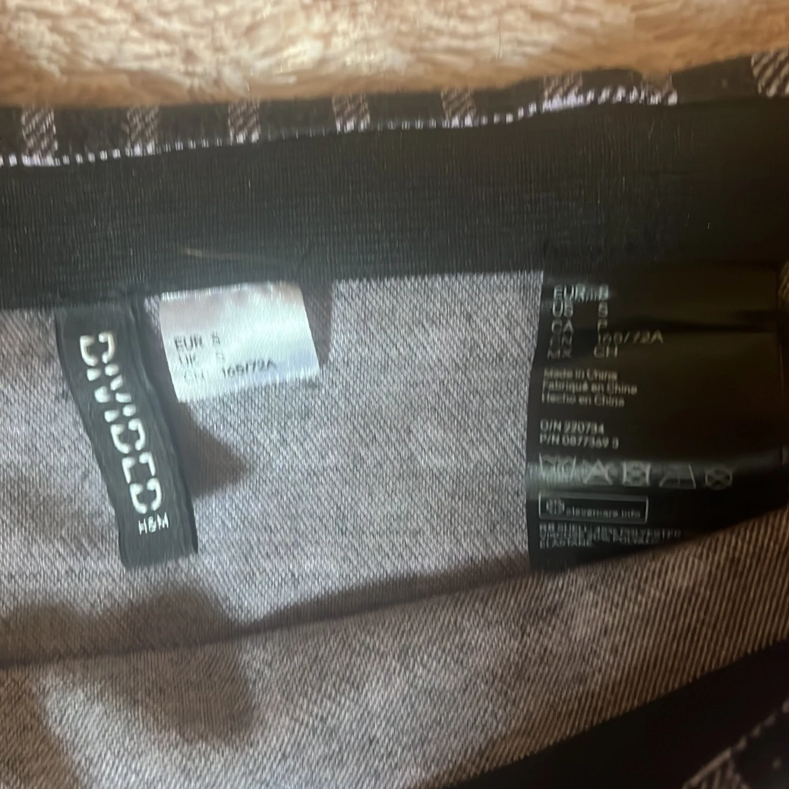 Lila och svart kjol - 90