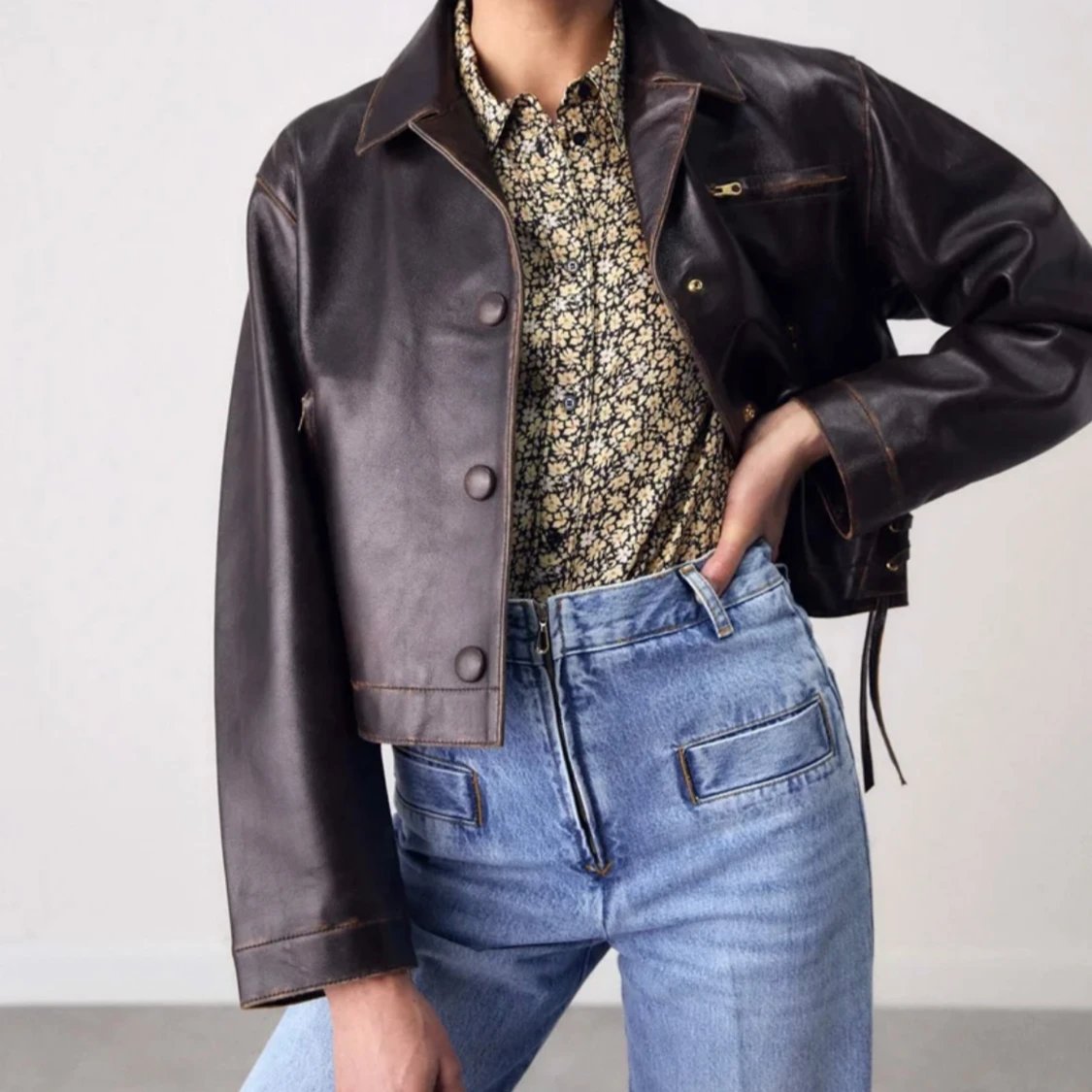 Sandro jacka, brun - 90