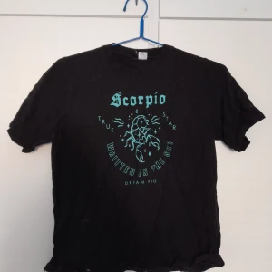 Basic tröja med tryck - En vanlig tröja med en scorpion i mitten, har inte använt den många gånger och tvättas innan utskick för den kan ha katthår