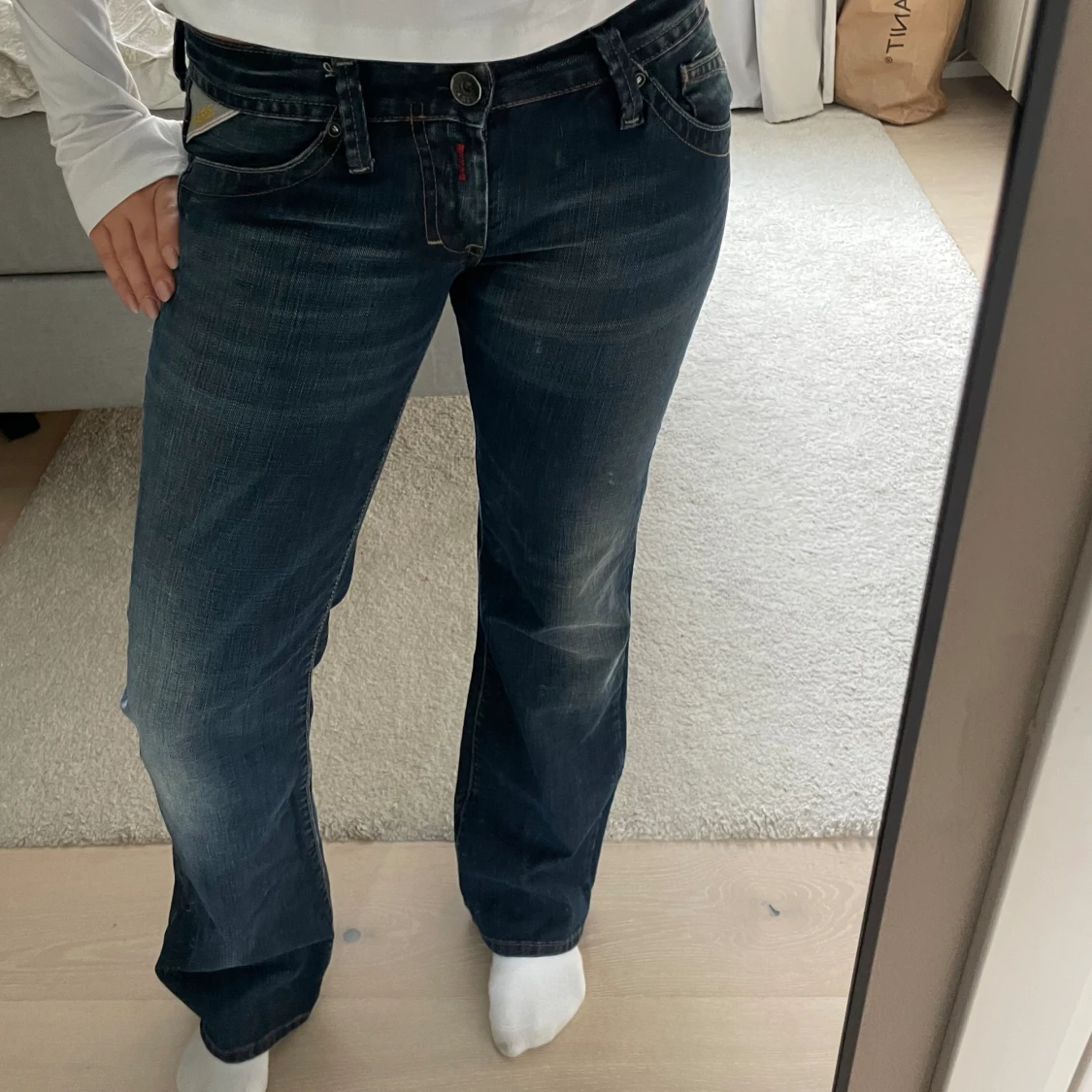 Lågmidjade jeans