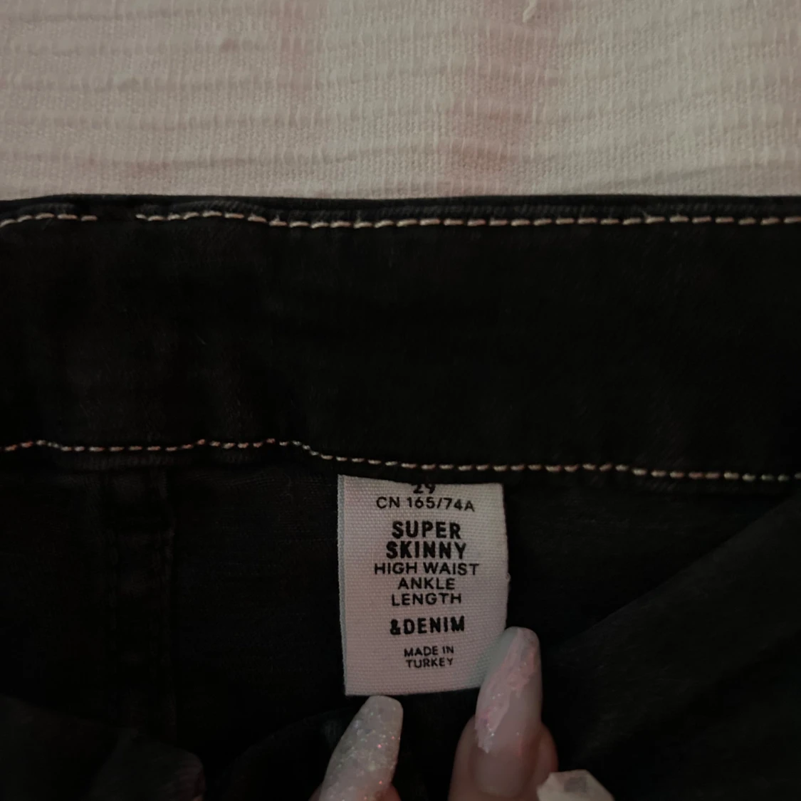 Svarta super skinny jeans - 91