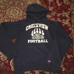 Champion hoodie - Fet champion hoodie från 2000 talet. Bra skick för att vara så gammal och inga större defekter som hål osv. Storlek S kan även passa nån med M. Sedd på ett par kändisar t.ex Davy Swishas.