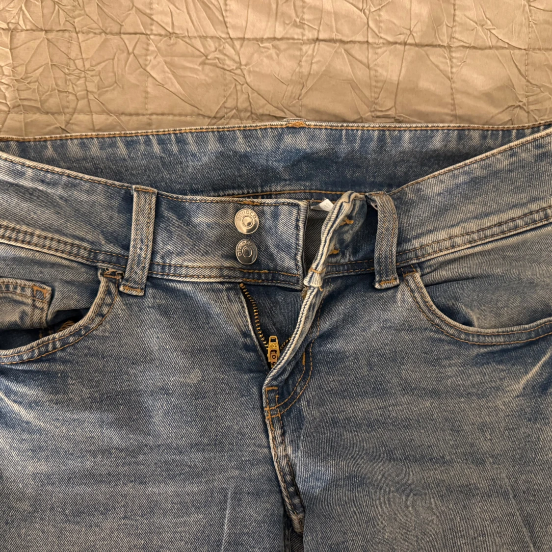 Blå Low waist jeans  - 27