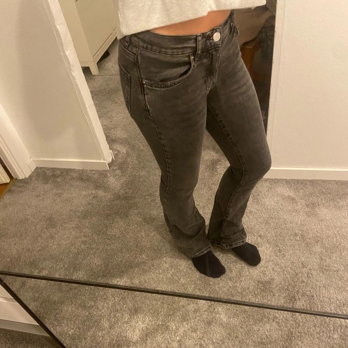 Grå jeans Bootcut  - 91