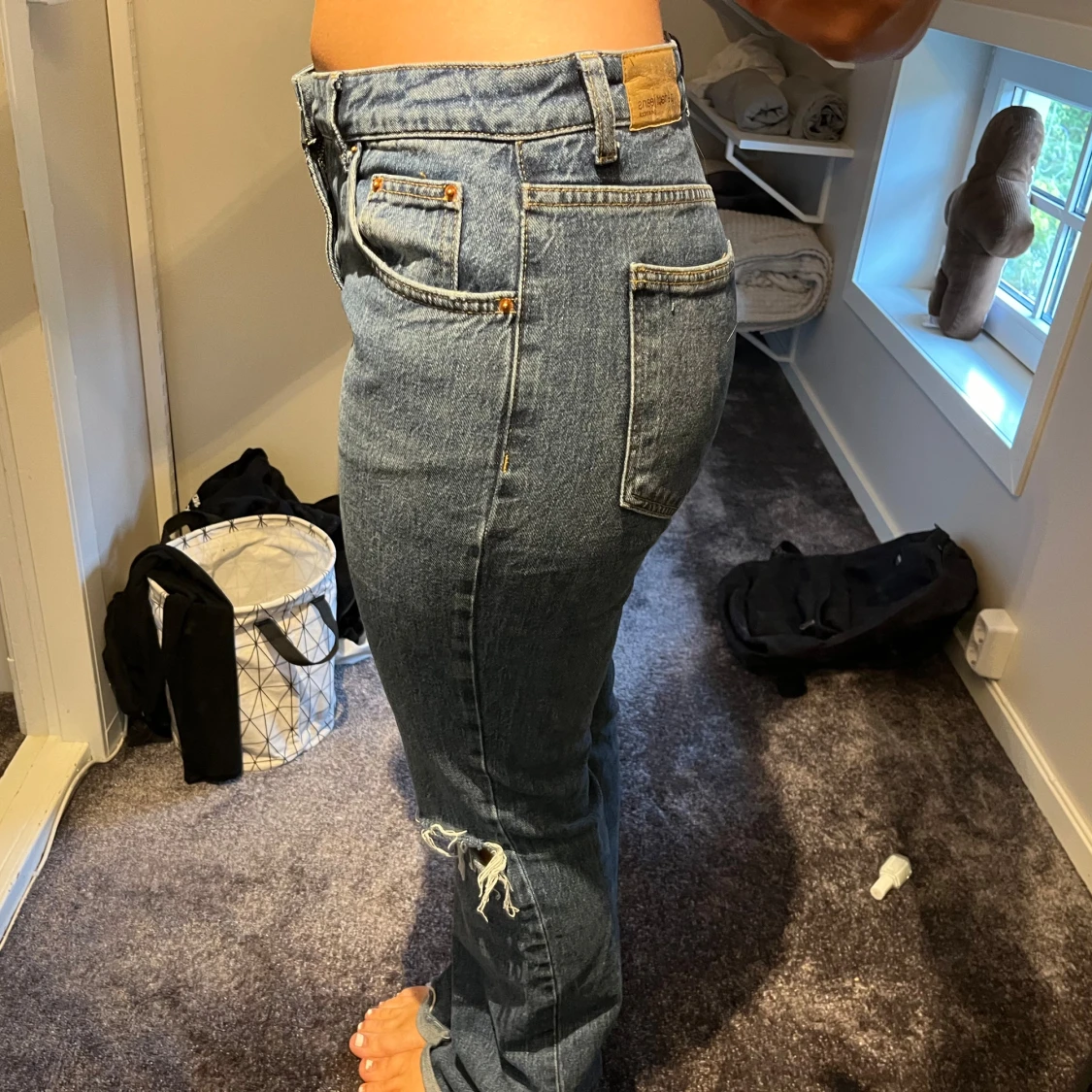 utsvängda jeans  - 91