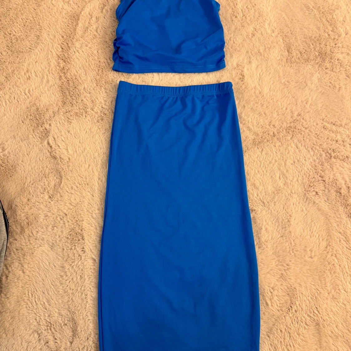 Blått kjol/topp sett  - 92