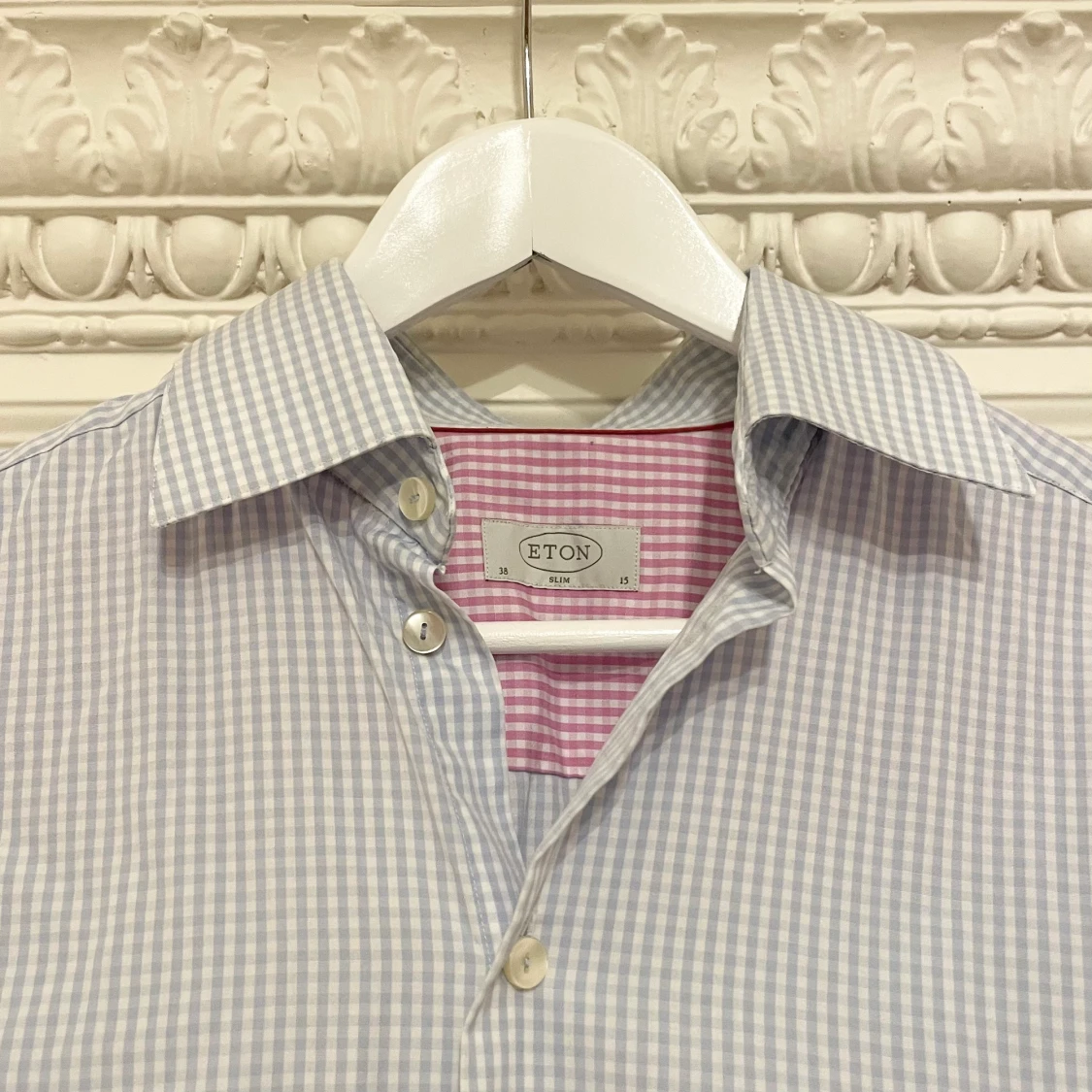 ETON skjorta ljusblå, storlek 38 - 90