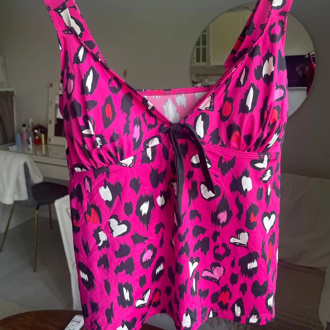 Rosa leopard topp💕