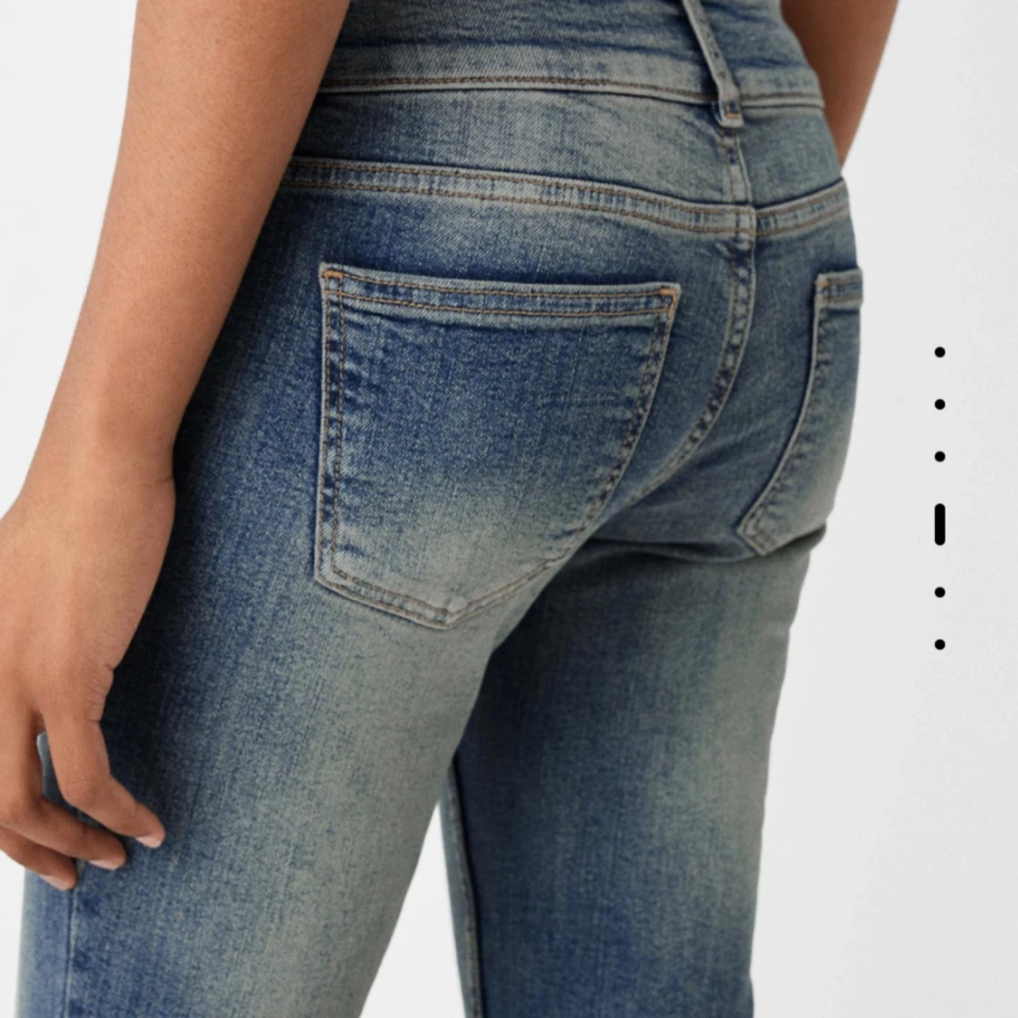 Blå bootcut jeans - 92