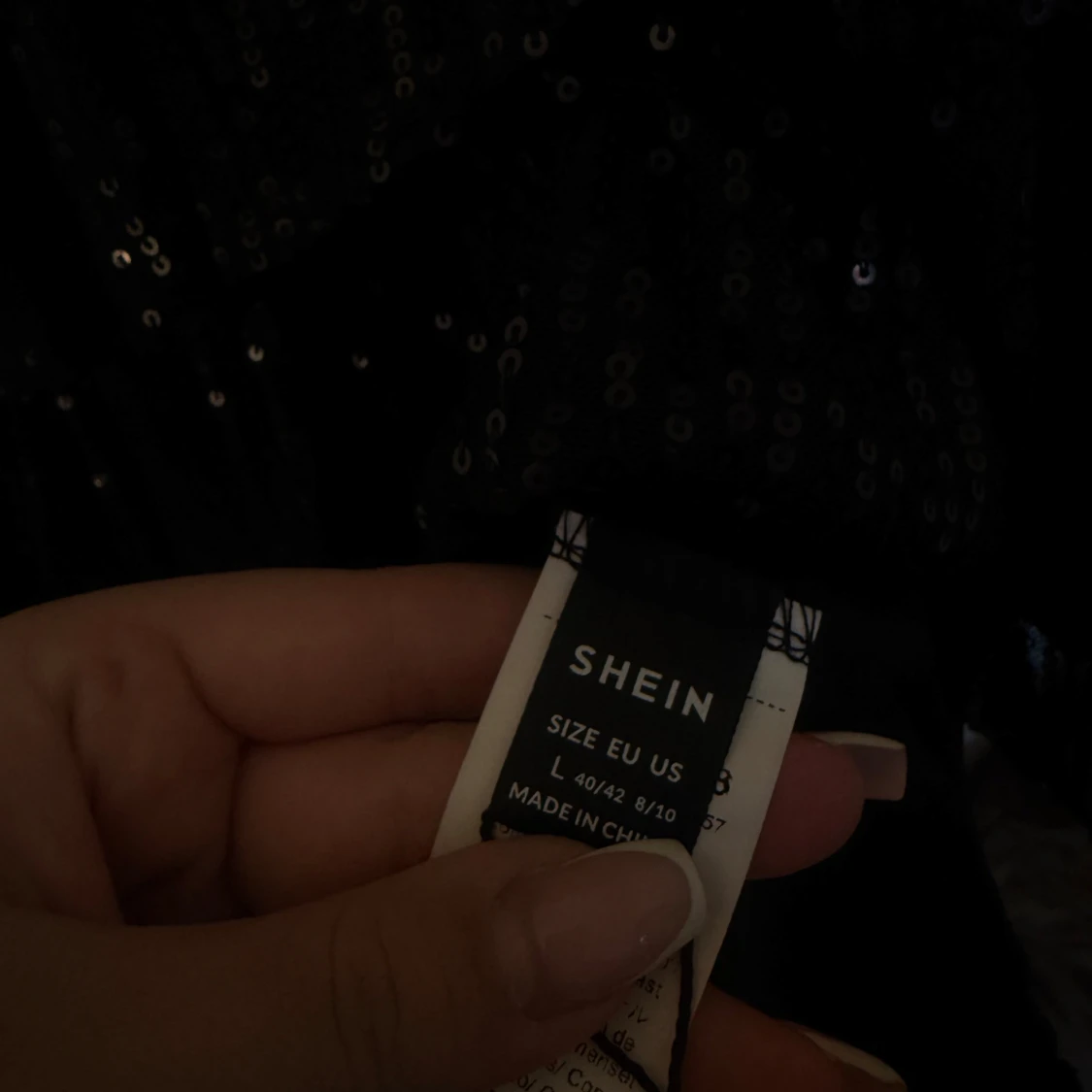 Svart glittrig klänning från Shein - 91