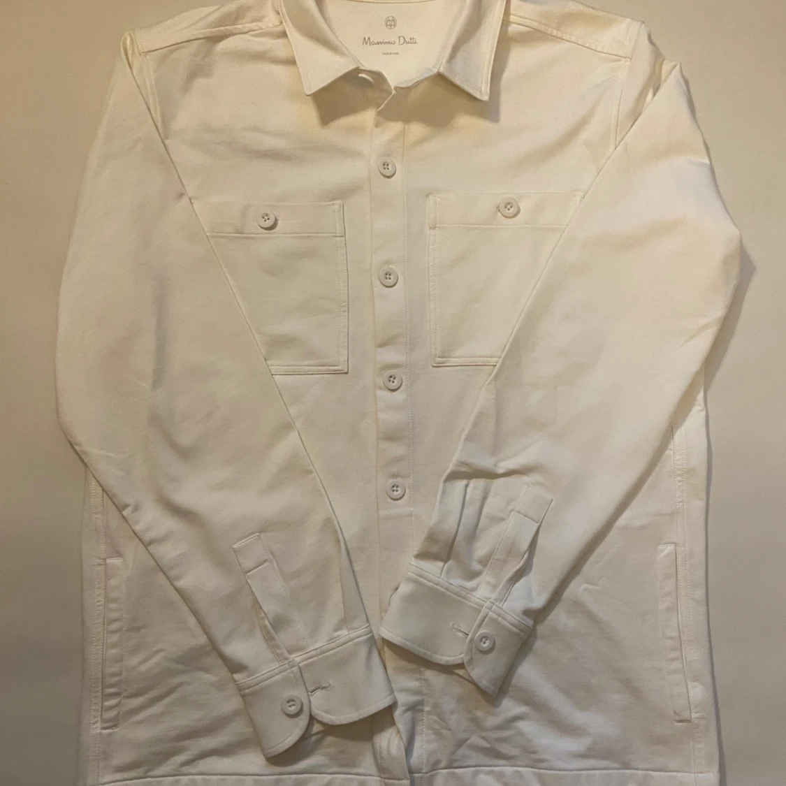 Vit overshirt från Massimo Dutti - 3