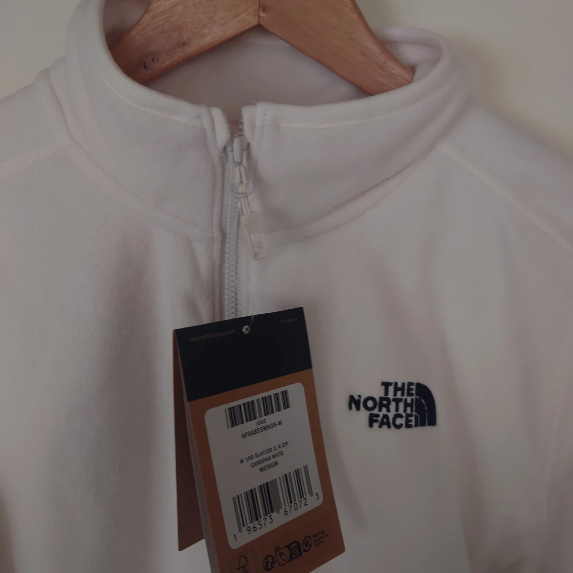 Vit North Face fleece (oanvänd) - 90