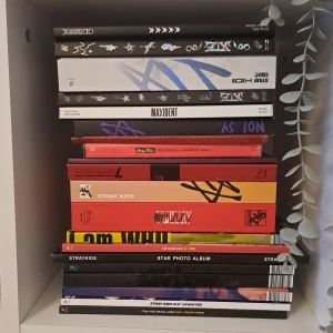 Straykids Albums - Skz collection, ca 100kr styck, annars: albums + Season Greetings + Photocards + D'Icon, 3000 för alla albums, 5000 för alla albums med photocards, 2000 för alla photocards (cirka 150 stycken), annars skriv för pris♡