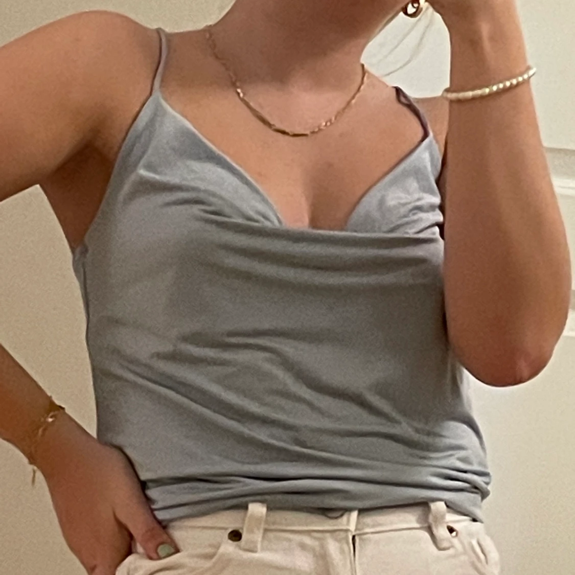 Ljusblått linne - 90