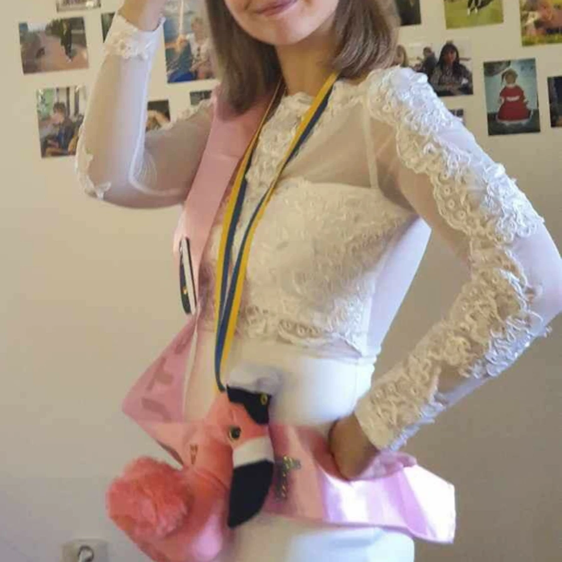 Vit festklänning - 91