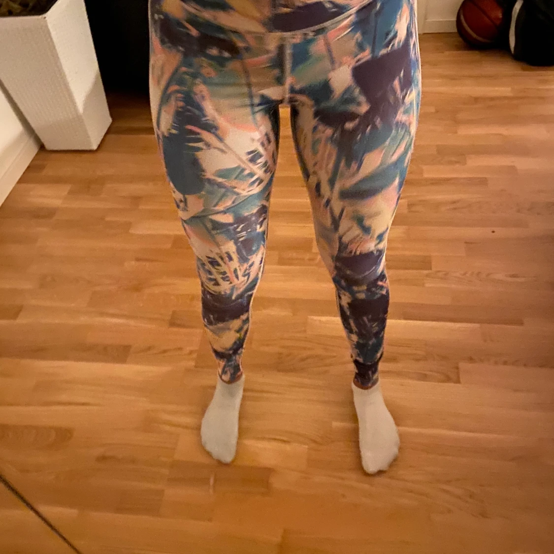 mönstrade träningtights  - 90