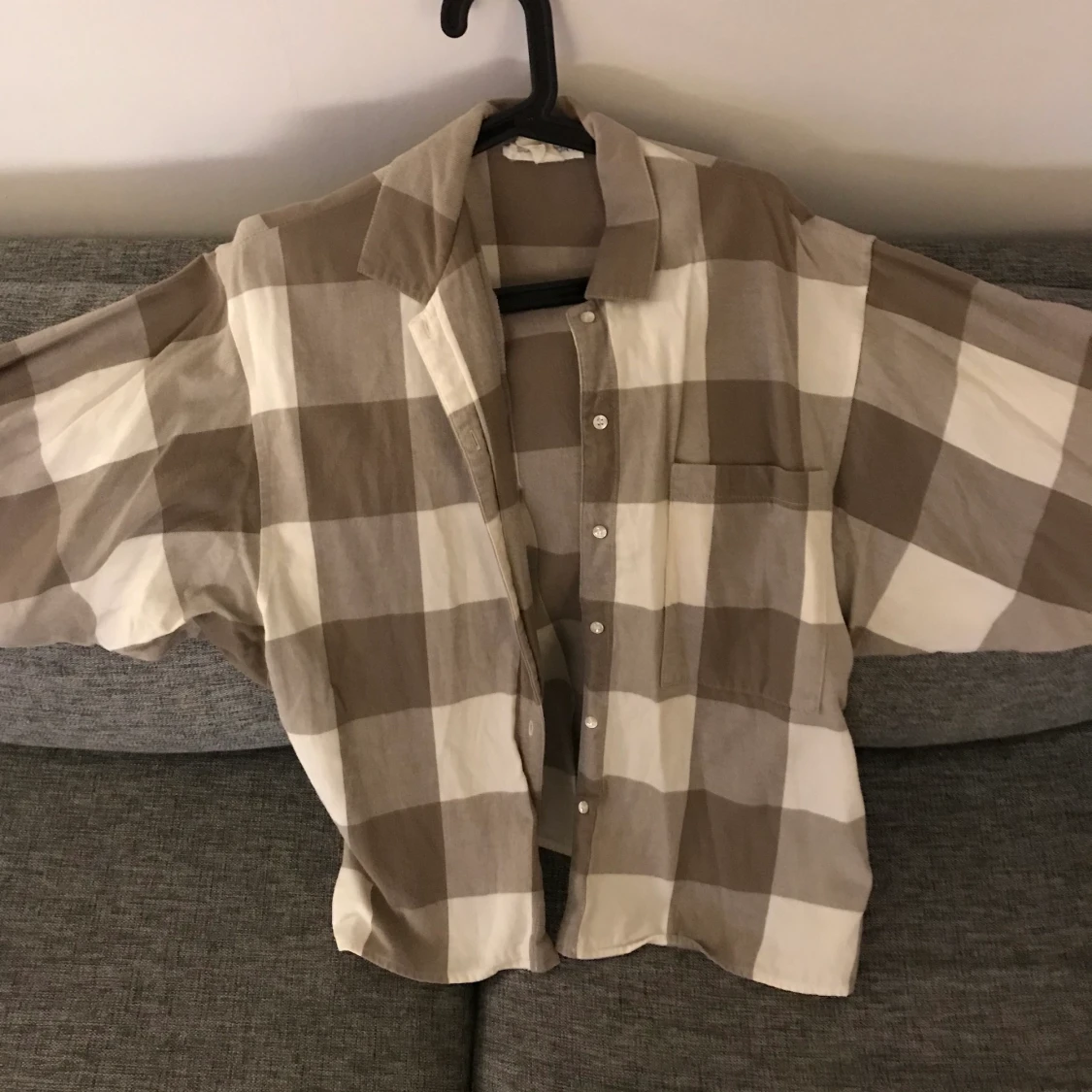 Oversized fleece blouse