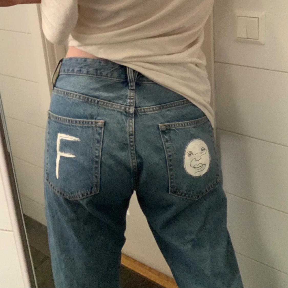 Jeans med cool design - 91