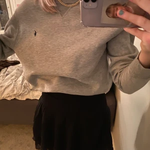 raulph floren sweatshirt - en fin grå raulph floren sweatshirt med en liten logga på. Den är i fint skick och väldigt fin. Jag tycker tyvärr inte den sitter så fint på mig och hoppas att den kanske sitter finare på nån annan. 